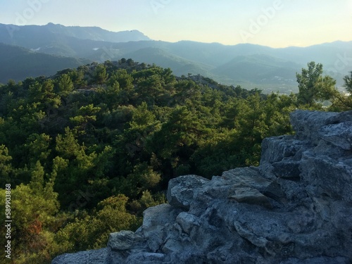 mountain landscape with sky
