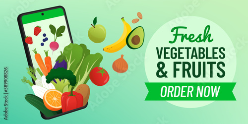 Order fresh vegetables and fruits online