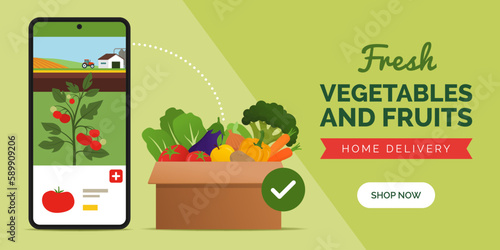 Buy fresh vegetables and fuits online