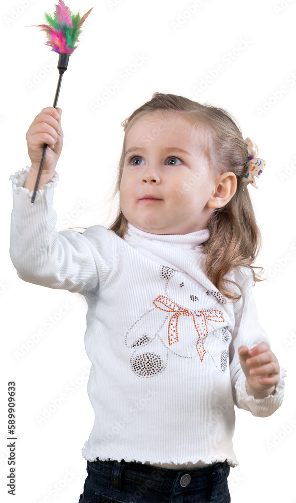 Cute little girl isolated on white background Cute little girl isolated on white background