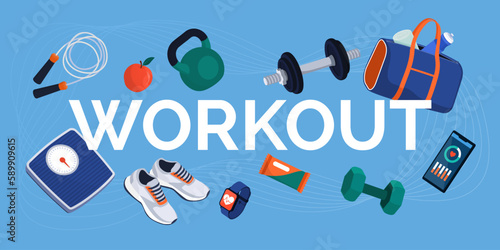 Workout concept and training equipment