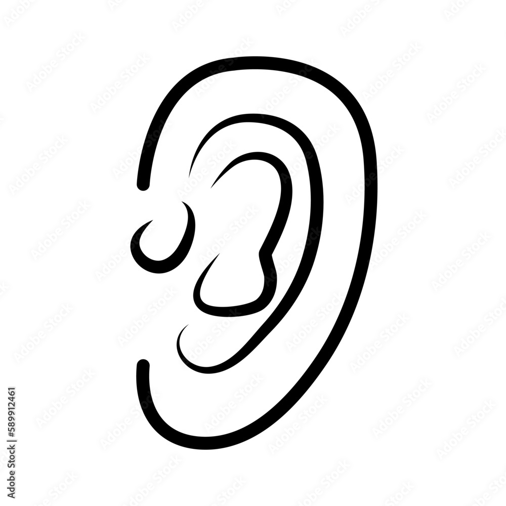 EAR icon design template vector EAR icon design template vector
