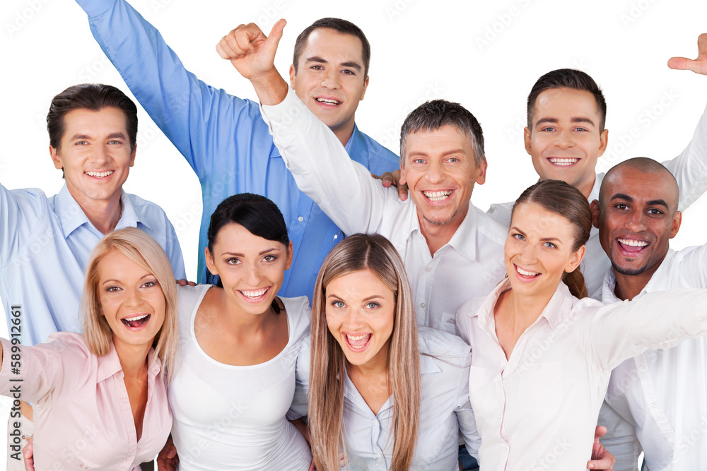 Portrait of Business People Celebrating Portrait of Business People Celebrating
