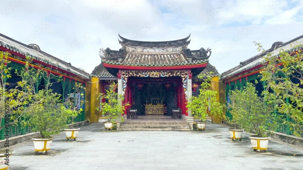 Ancient Chinese temple in Hoi An city, Vietnam