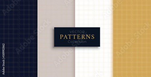 Free vector geometric patterns set in premium colors