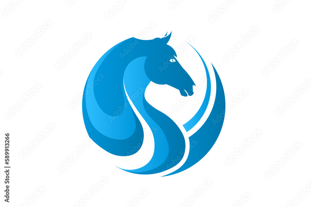 Obraz premium horse head logo