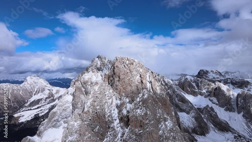 Wallpaper Mural Snowy mountains, a magical view of the Dolomites, the pearl of the Alps. Torontodigital.ca