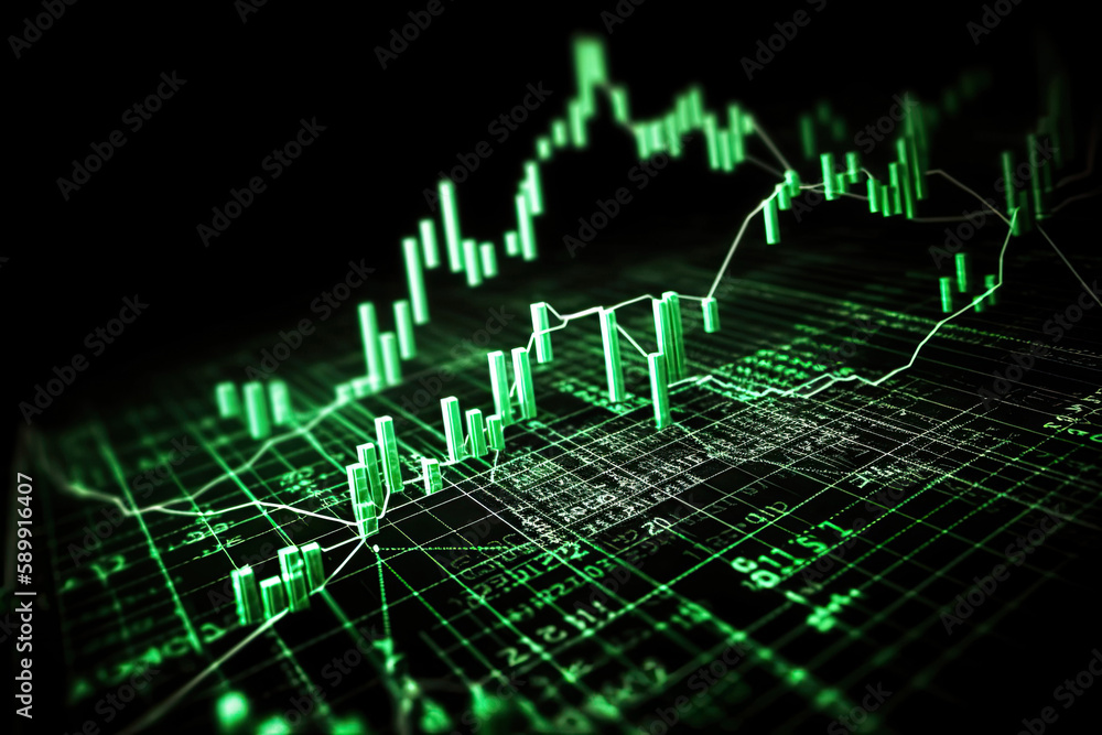 ai generated Business candle stick graph chart of stock market investment trading ai generated Business candle stick graph chart of stock market investment trading