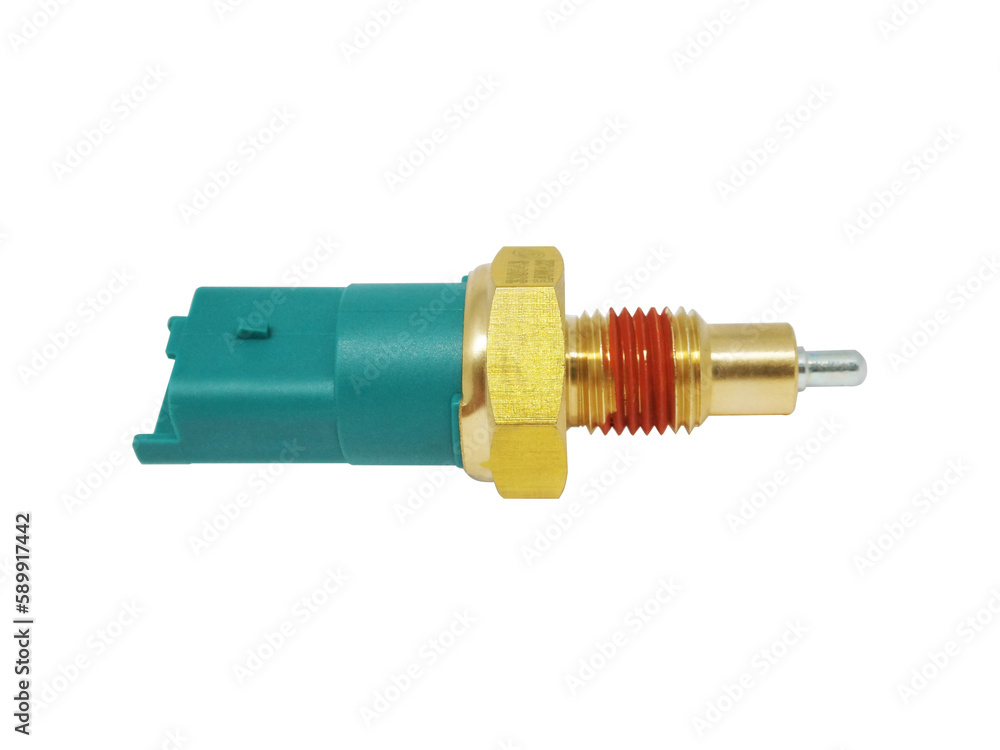 reverse gear sensor isolated on white background. car spare parts reverse gear sensor isolated on white background. car spare parts