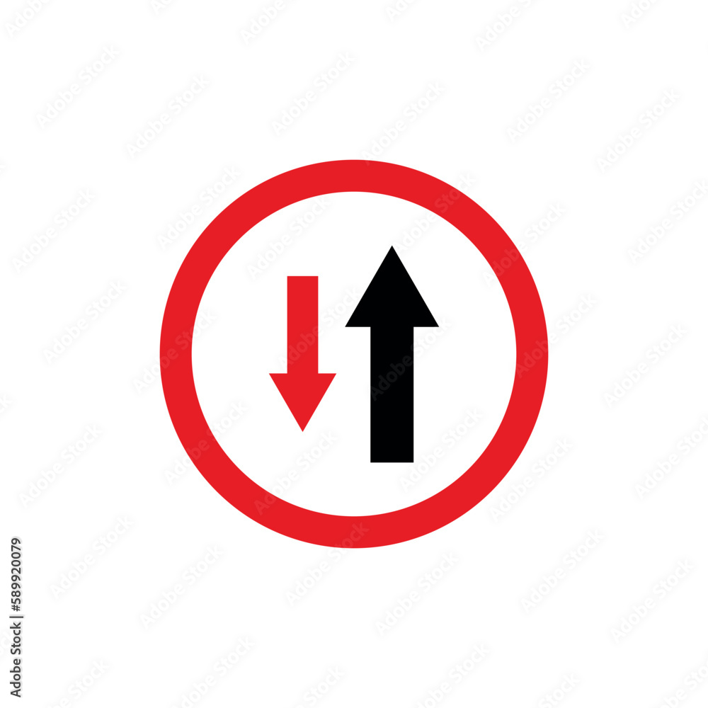 Circle Traffic Sign, Road Sign Vector Template Circle Traffic Sign, Road Sign Vector Template