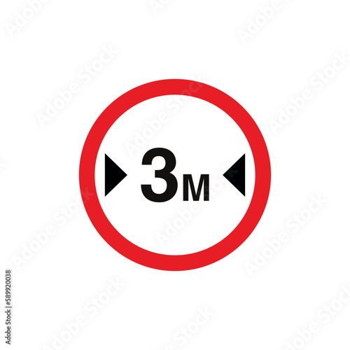 Free Download Circle Traffic Sign, Road Sign Vector Template - GFXLoad