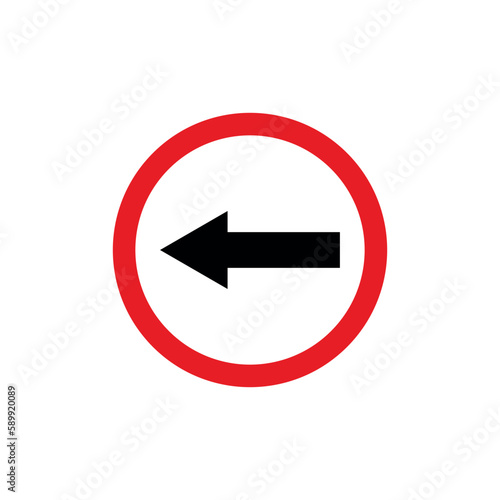 Free Download Circle Traffic Sign, Road Sign Vector Template - GFXLoad