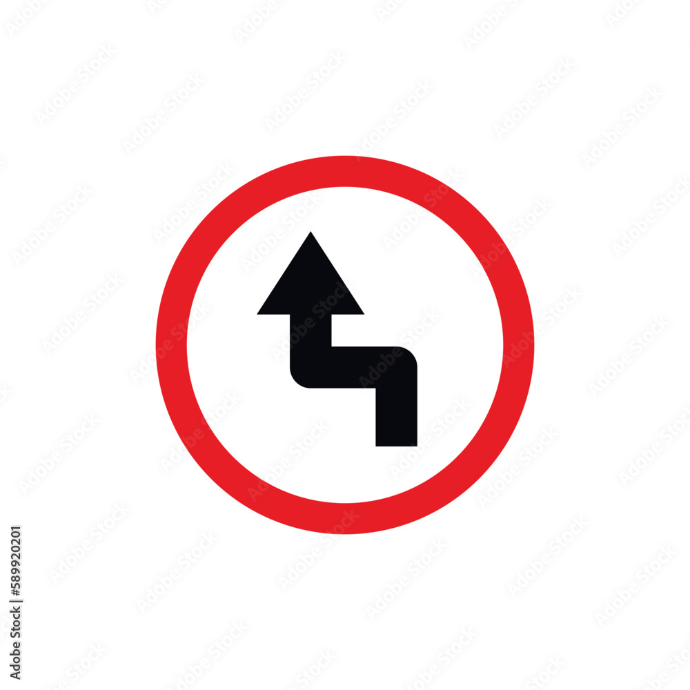 Circle Traffic Sign, Road Sign Vector Template Circle Traffic Sign, Road Sign Vector Template