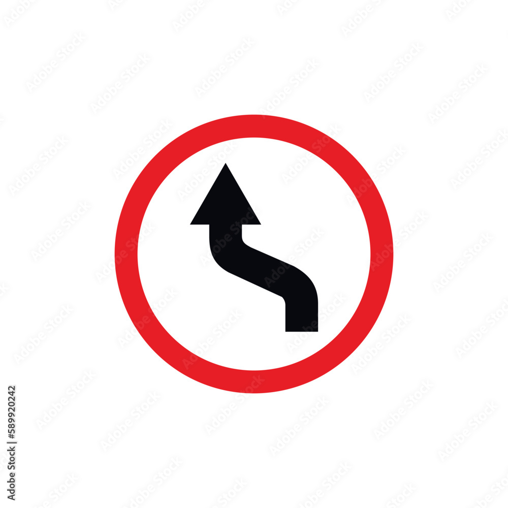 Circle Traffic Sign, Road Sign Vector Template Circle Traffic Sign, Road Sign Vector Template