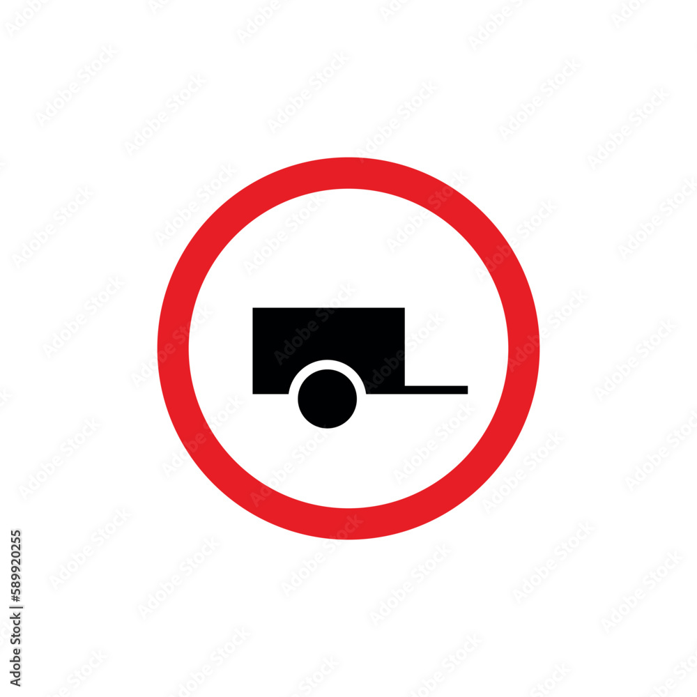 Circle Traffic Sign, Road Sign Vector Template