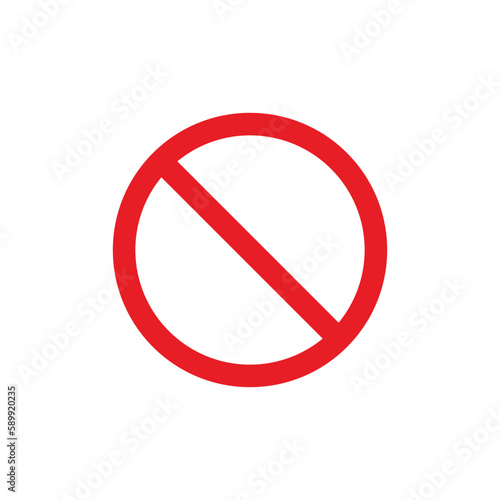 Circle Traffic Sign, Road Sign Vector Template