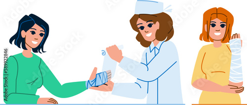 bandage hand vector