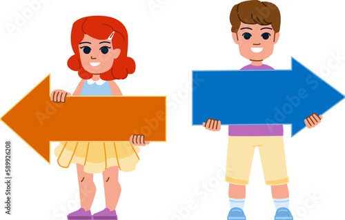 kid left right vector