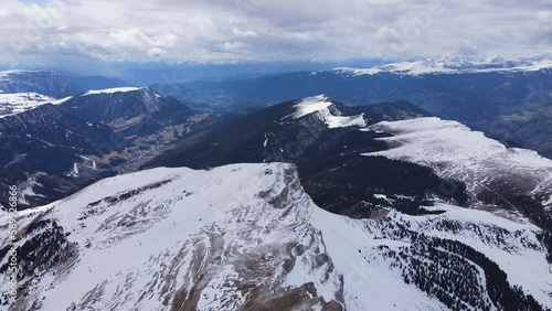 Wallpaper Mural Snowy mountains, a magical view of the Dolomites, the pearl of the Alps. Torontodigital.ca