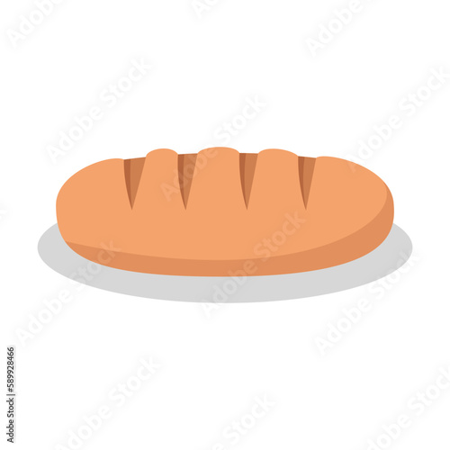 bread loaf flat design style with good quality