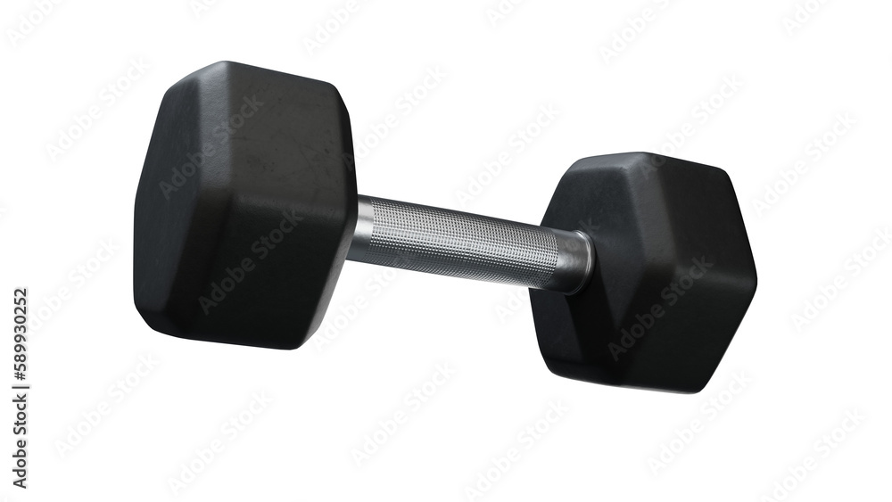 Black rubber dumbbells with perforated handle Black rubber dumbbells with perforated handle