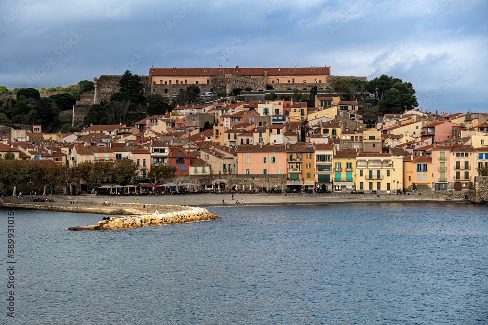 Picturesque French village of Collioure on the Mediterranean coast