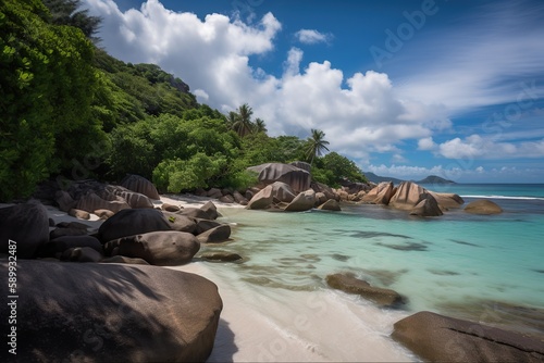  Anse Intendance Seychelles, generative artificial intelligence © Tor Gilje