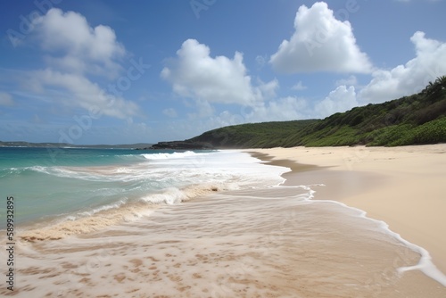 Flamenco Beach Puerto Rico, generative artificial intelligence