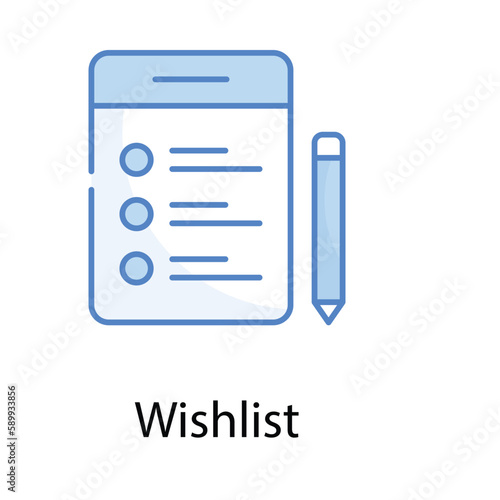 Wishlist icon. Suitable for Web Page, Mobile App, UI, UX and GUI design © vector squad