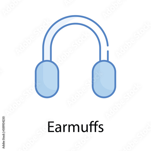 Earmuffs icon. Suitable for Web Page, Mobile App, UI, UX and GUI design