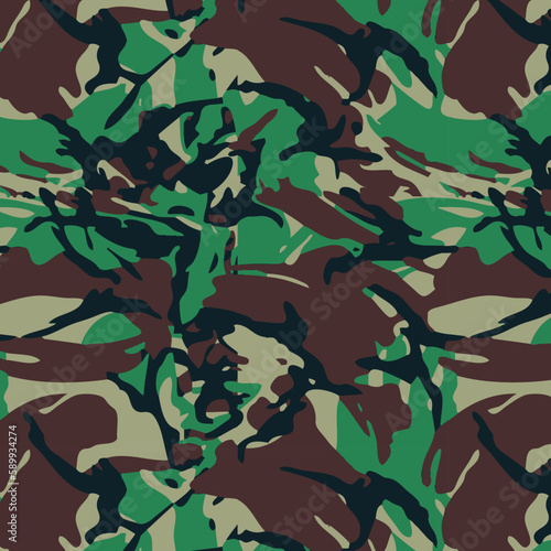 Seamless British DPM Camouflage Pattern