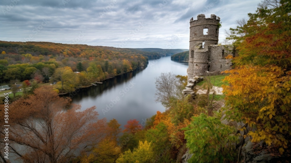Captivating Autumnal Scenery of Connecticut River
