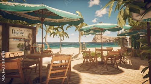 Bossa Nova Beach Cafe Ambience  Relaxing Vibes by the Shore