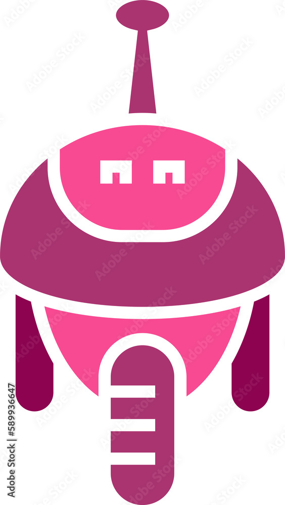 Obraz premium robot cartoon character icon