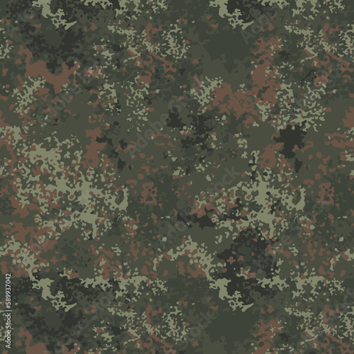 Seamless Flecktarn Camouflage Pattern