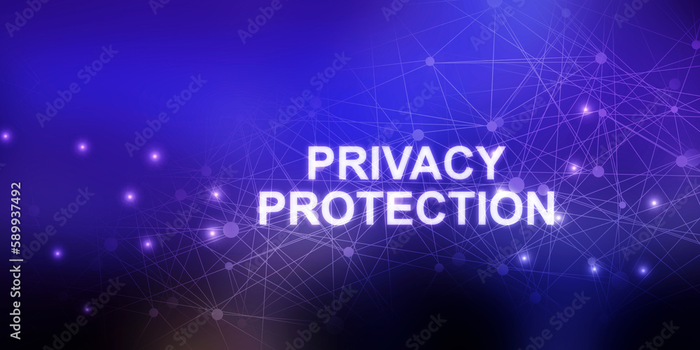 2d illustration privacy protection concept