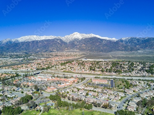 Aerial view of Rancho Cucamonga area