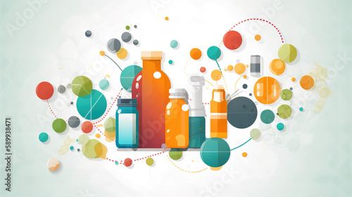 illustration of an background medicine