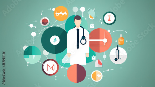 illustration of an background medicine