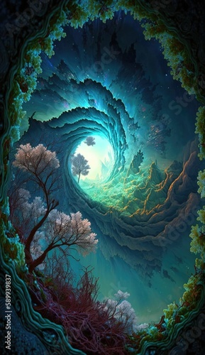 Nature's Fractal Beauty: A Vista of Infinite Complexity © Arnolt