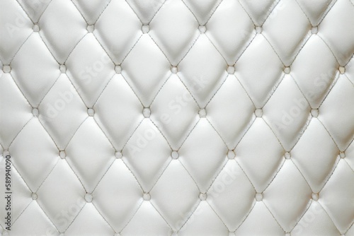 Quilted Leather Texture in White: A Luxurious and Elegant Design for Fashion and Interior Decor © Arnolt