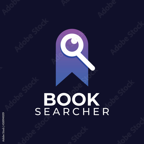 modern abstract colorful book searcher