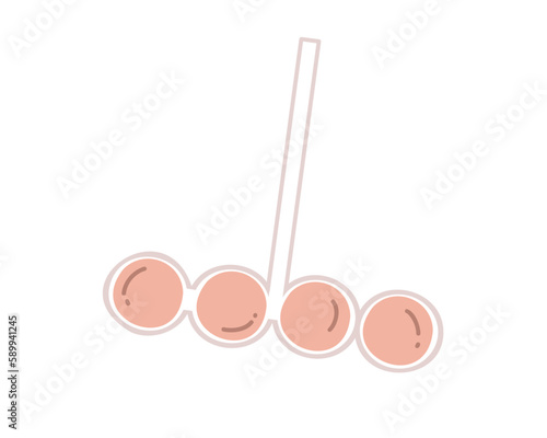 Toilet refreshing toilet balls, vector illustration