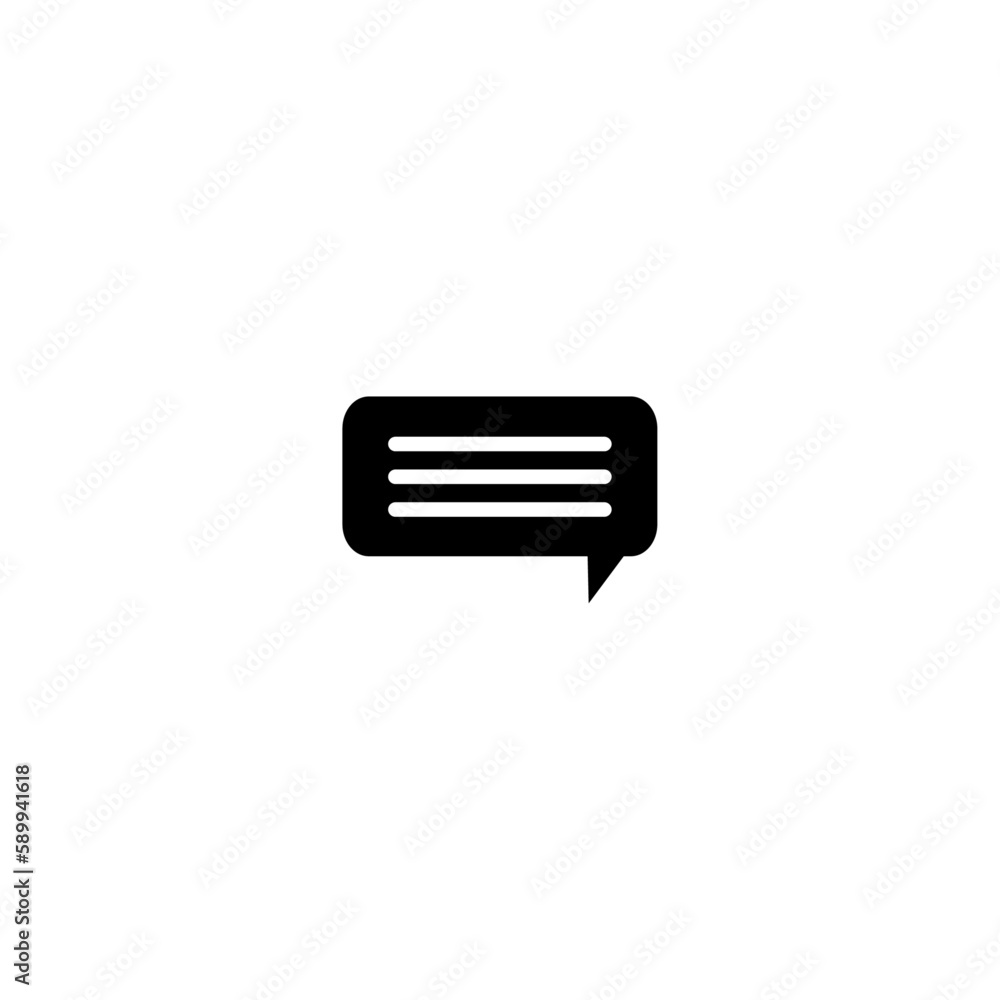 Speech bubble vector chat icon Speech bubble vector chat icon