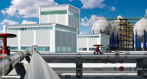 Industrial landscape. Facto...