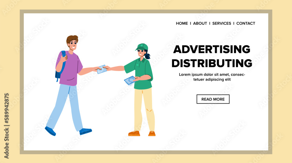advertising distributing vector