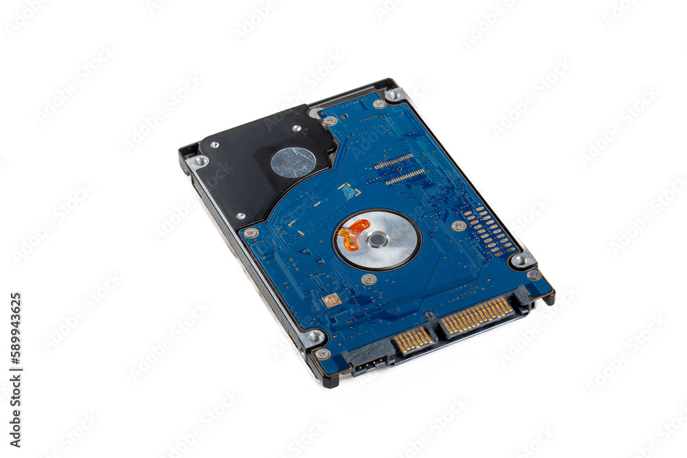 Used Internal Laptop Hard Drive for Data Storage, Lost Data, Backup Concept Used Internal Laptop Hard Drive for Data Storage, Lost Data, Backup Concept