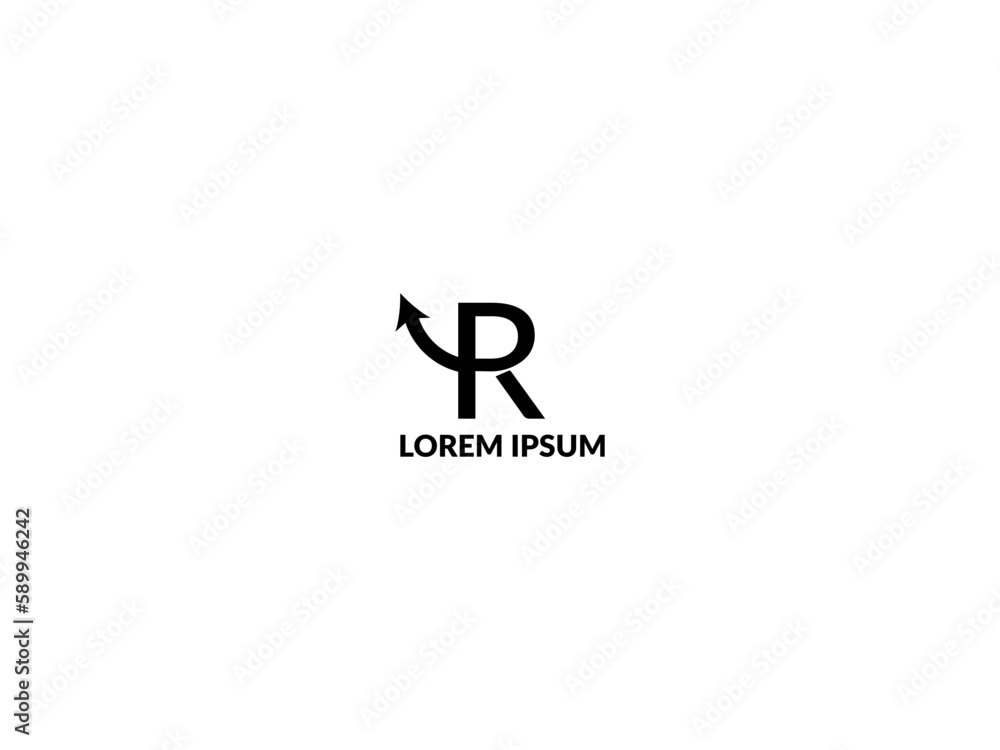 Rising R letter modern creative vector logo design. R letter business logo design. Rising logo design white background. Rising R letter modern creative vector logo design. R letter business logo design. Rising logo design white background.