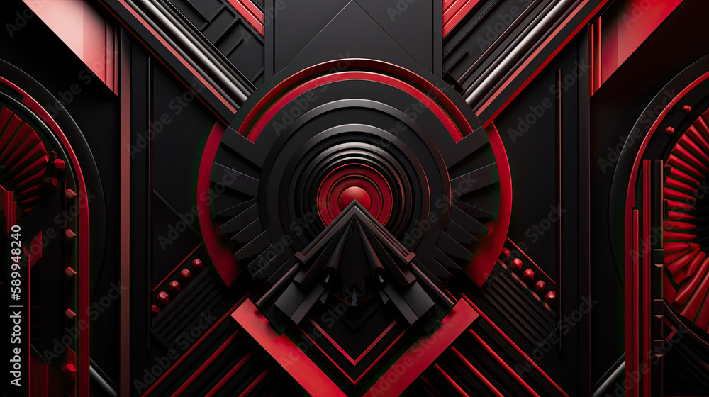 A dynamic and bold art deco inspired background A dynamic and bold art deco inspired background