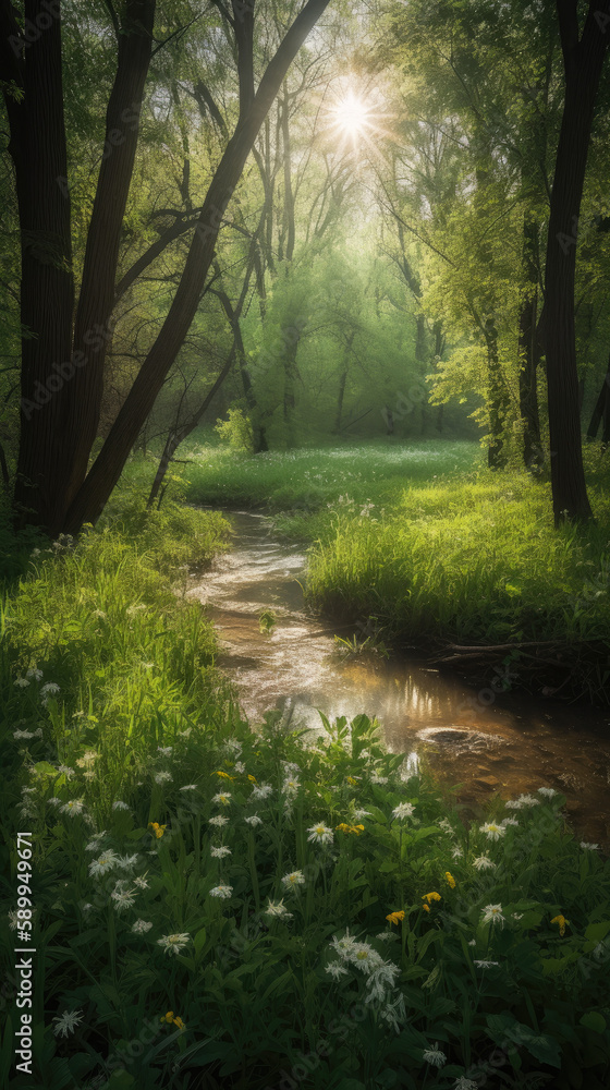 Obraz premium morning in the forest